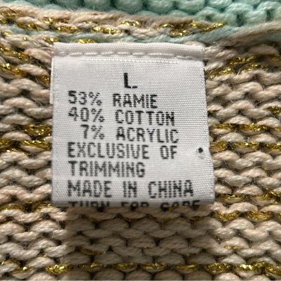 VTG 1990s Handknits by Storybook Knits Multicolor Desert Scene Cardigan - Large - Picture 4 of 13